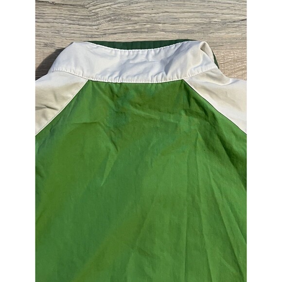 Vintage Nike Jacket Adult 2XL Green Full Zip Swoosh Logo Mock Neck Retro Women’s - Picture 9 of 11